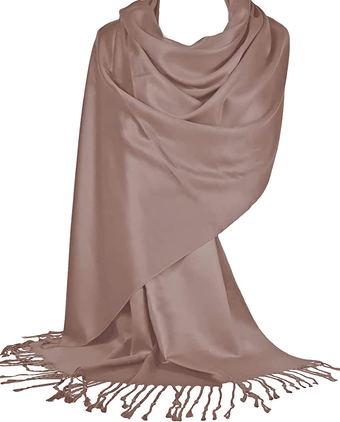 World of Shawls Super Soft Pashmina Shawl Scarf Wrap (Coffee)
