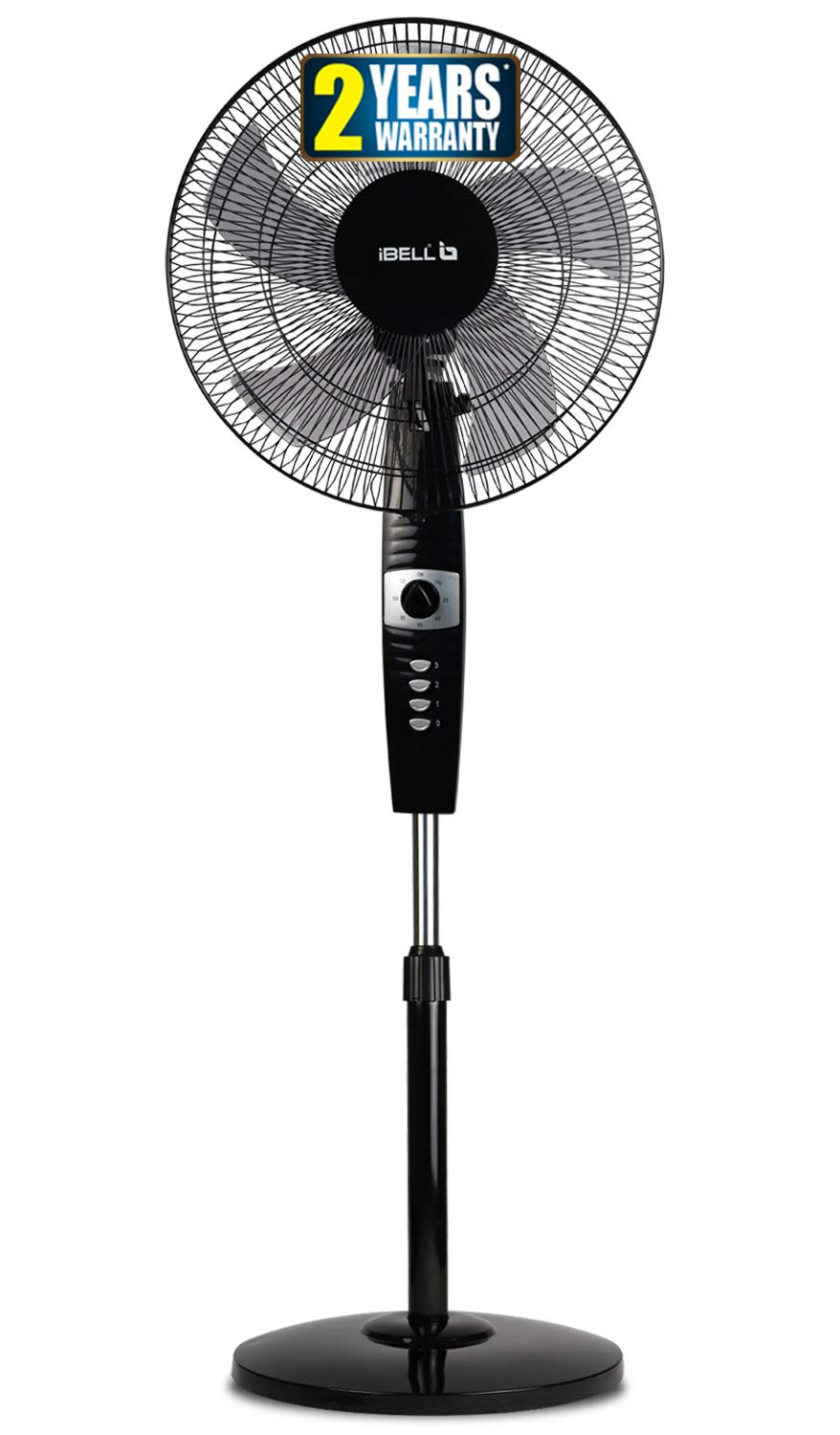 IBELL STORMP16 High Speed Pedestal Fan, 406mm, 2 hour Timer, 5 Leaf, Stand fan with Copper Motor (Black) (B088F8GBVB) Amazon Price History, Amazon Price Tracker