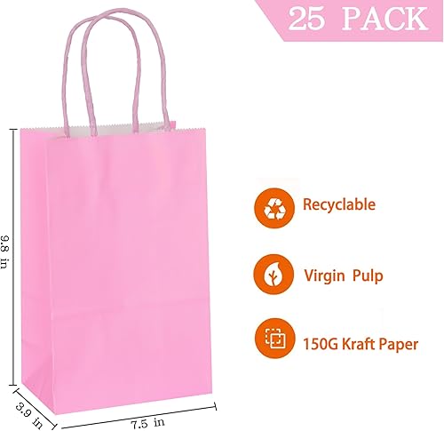 Miniatura 108 de Azowa - Bolsas de papel de estraza con asas para cosas para fiestas, para llevar regalos también