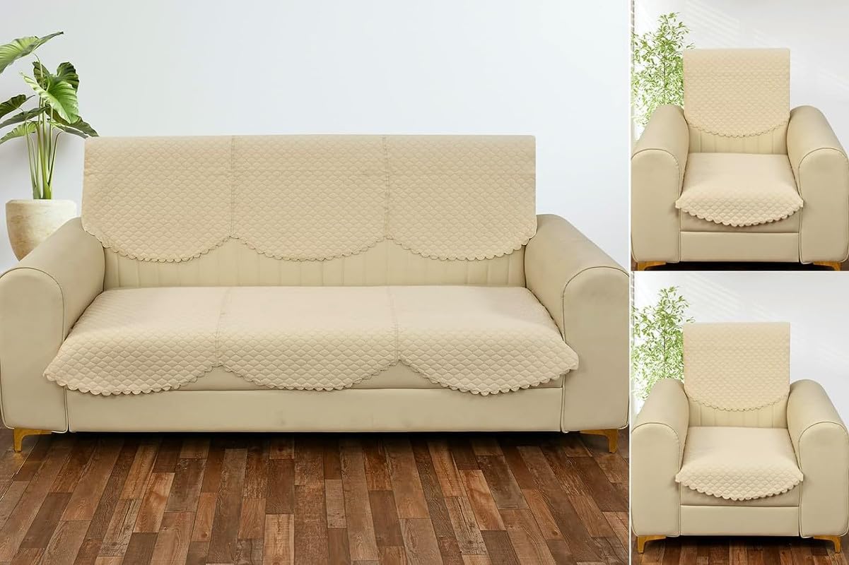 See full amazon price history chart for Femfairy Solid Color Premium Quilted Sofa Cover Set for 5 Seater Sofa | 3 Seater and 2 Seater Sofa Slip Covers/Velvet Sofa Panel (Cream, 5 Seater) Femfairy Solid Color Premium Quilted Sofa Cover Set for 5 Seater Sofa | 3 Seater and 2 Seater Sofa Slip Covers/Velvet Sofa Panel (Cream, 5 Seater) (B0CCSG664J) Amazon Price History, Amazon Price Tracker