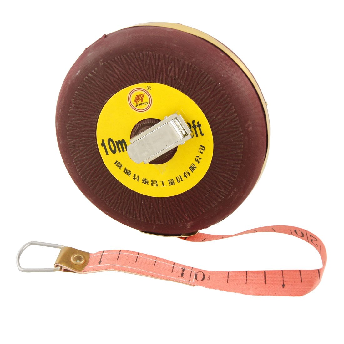 Aexit Burgundy Plastic Tools & Home Improvement Case Winding Handle 10M 32ft Long Soft Tape Measures Fibre Tape