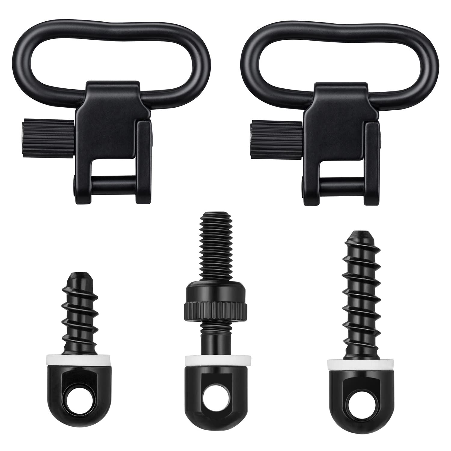 Metal 1 1.25 1.5 inch Sling Swivels with Screws 2 Point Sling Attachment Clips