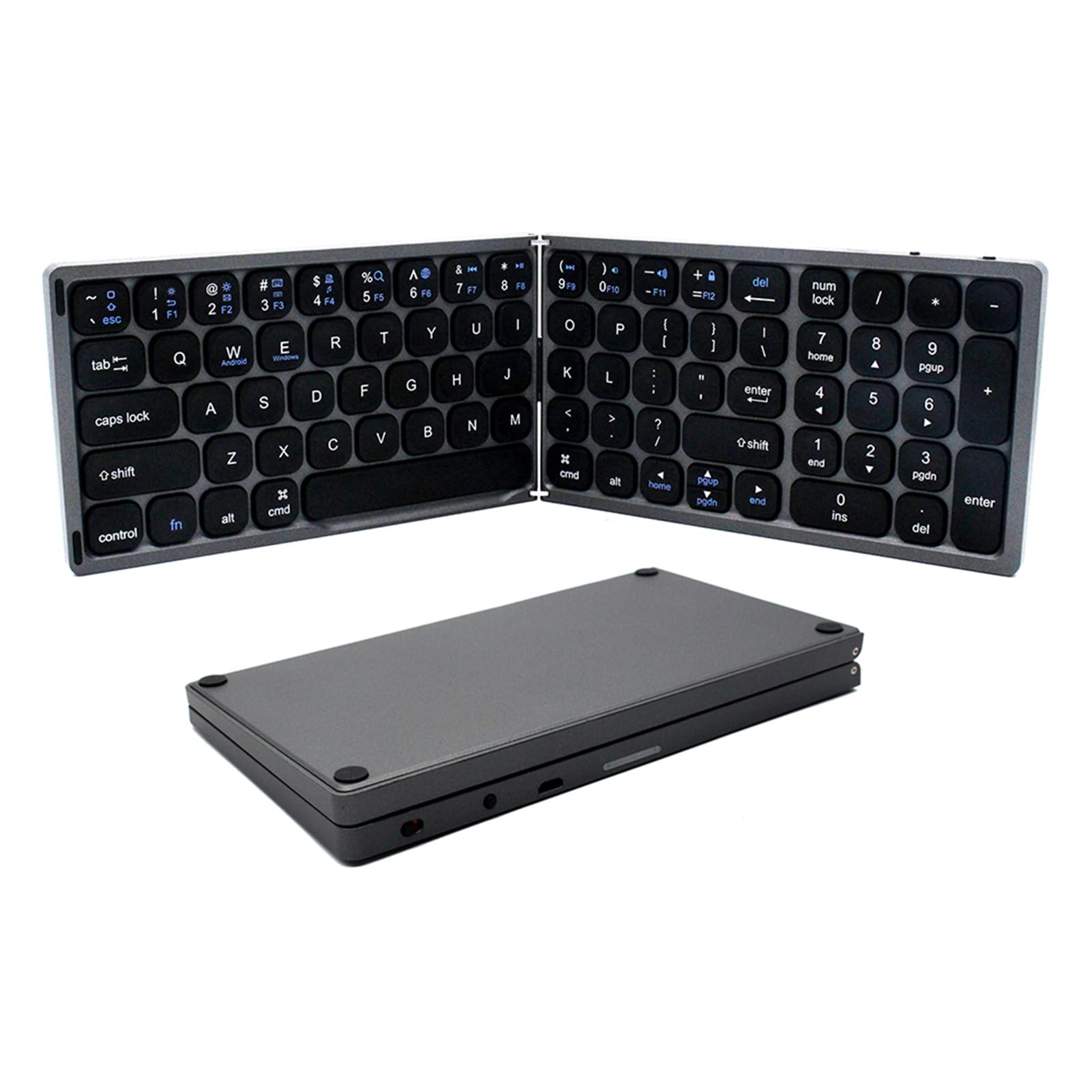 Amazon.com: Foldable Keyboard, BT Keyboard with Number Pad, iOS