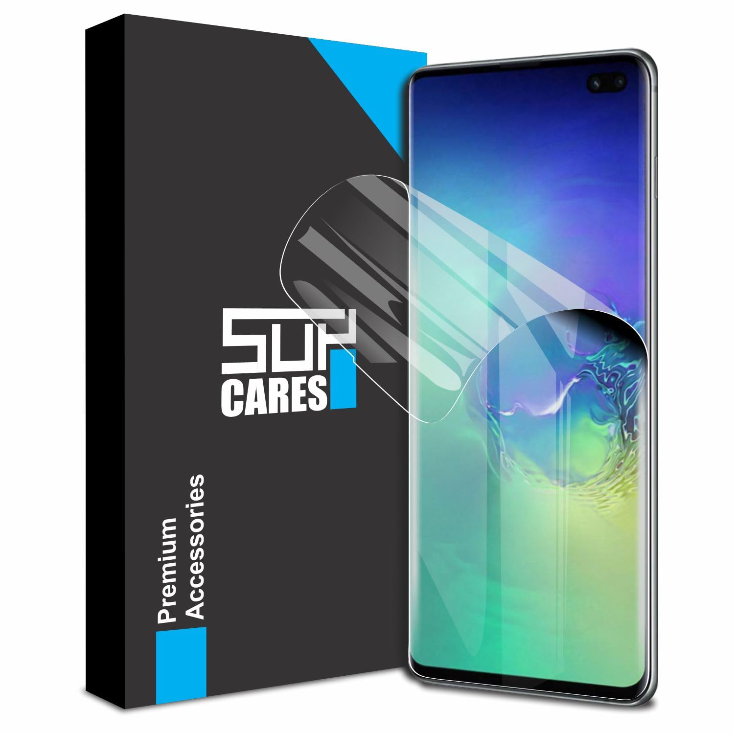 SupCares TPU Unbreakable Membrane Screen Protector for Samsung Galaxy S10 Plus (6.4 Inch) With Easy Self Installation Kit | Transparent (B0C6M24WJR) Amazon Price History, Amazon Price Tracker