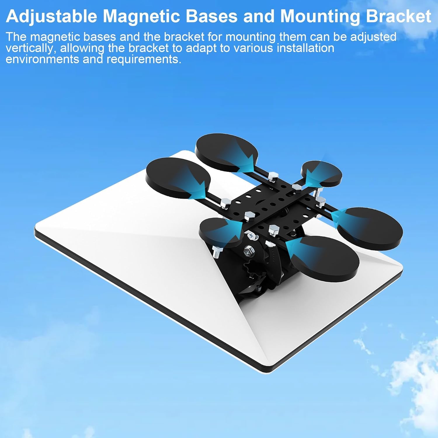 Support Magnétique Toit Pour Starlink Mini - Ventouse Puissante Pour Camping-car, Bateau, Van - Installation Intérieure/extérieure - 9