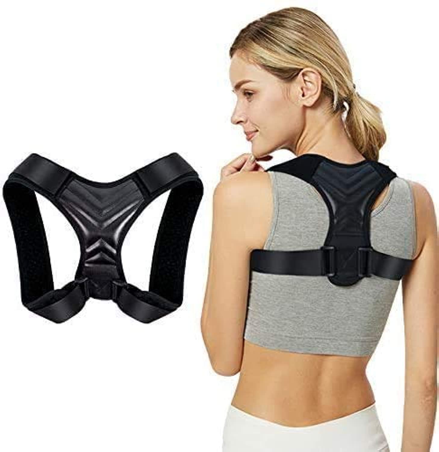 Sworway Posture Corrector, Sworway Back Support Straightener for men and women, Adjustable Corrector Support for Back, Shoulder & Neck, pain relief