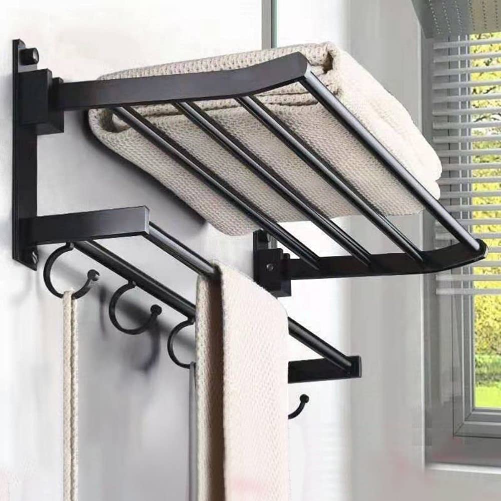 Fini le linge humide avec le porte-serviettes mural moderne pliable en aluminium