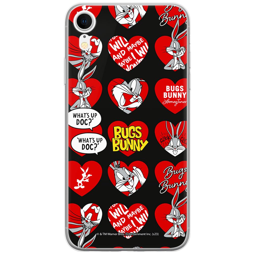 ERT GROUP mobile phone case for Iphone XR original and officially Licensed Looney Tunes pattern Bugs 022 optimally adapted to the shape of the mobile phone, case made of TPU