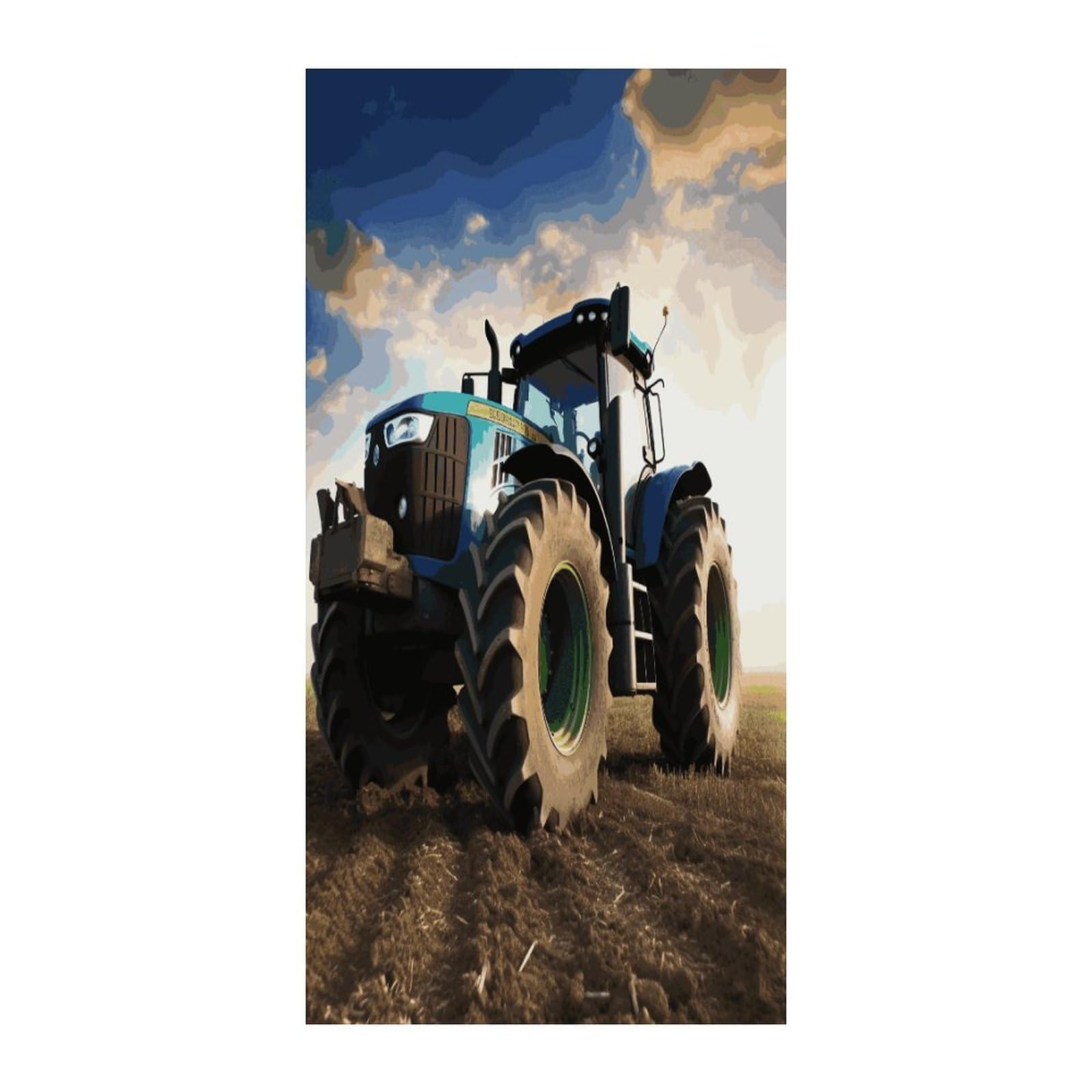 Fekiloot Style Farm Tractor Door Curtain Room Divider Curtains