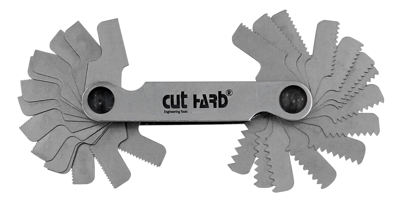 CUTHARD SCREW PITCH GAUGE 4 to 62 TPI, 0.25 to 6.0 mm combination with 55 degree and metric 60 degree (28 Leaves)-image-10