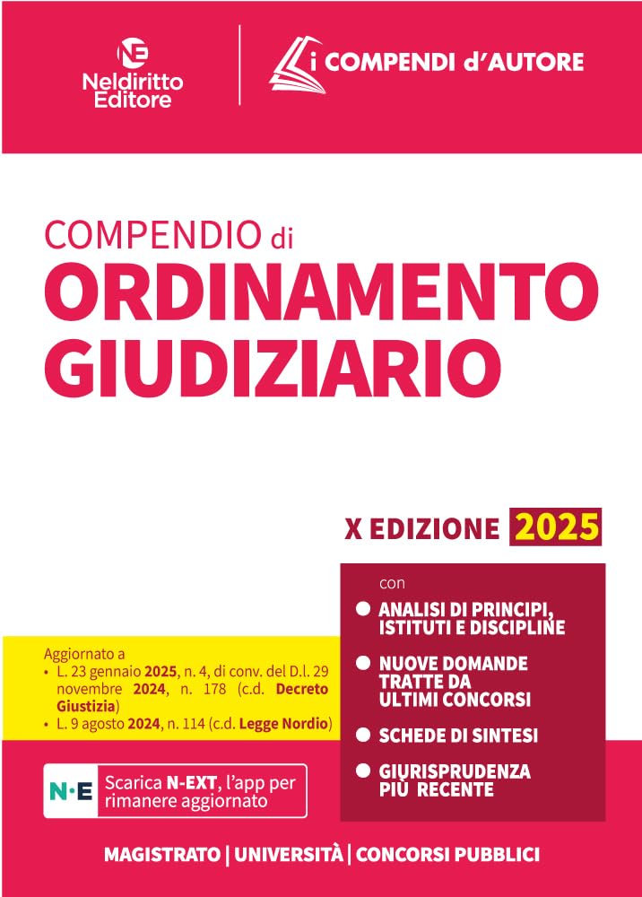 Compendio Di Ordinamento Giudiziario 2025 - 4