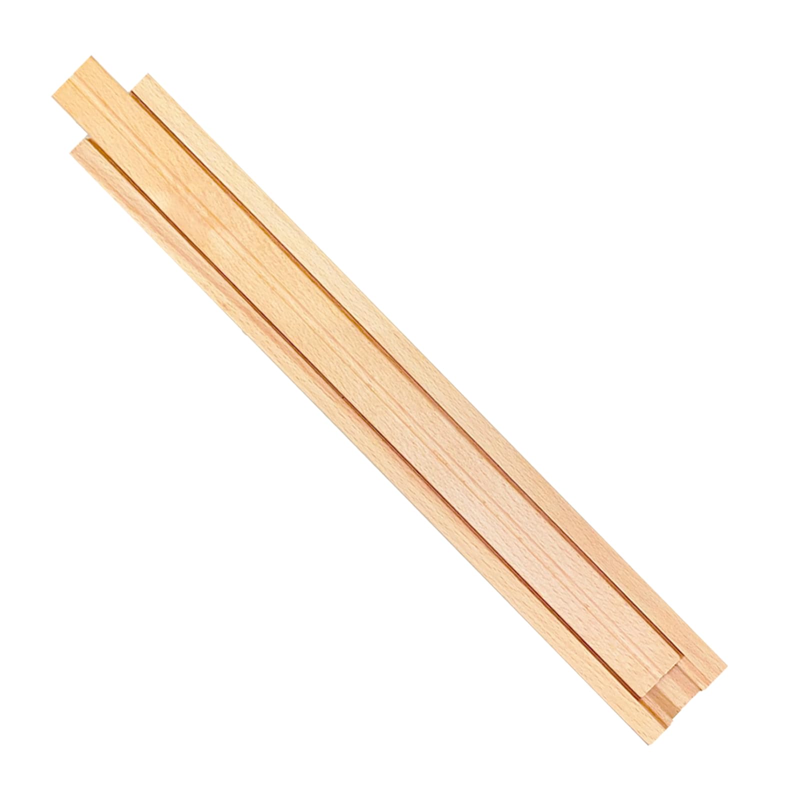 1 PCS Wooden Undermount Drawer Slides Classic Guide Center Mount Track 15.7 Inchs, Wood Drawer Glides Bottom Rails Replacement Kit (S001)
