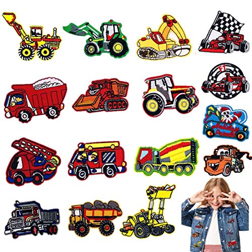 Meetlight Aufnäher zum Aufnähen für Jungen Autos Applique Patches zum Aufbügeln Aufnäher Aufkleber Cover
