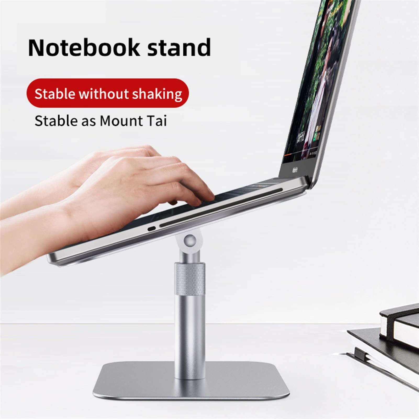 Laptop Stand Laptop Riser Stand Stack Kąt Regulowana wysokość 360 Obrotowy aluminiowy ergonomiczny element notebookowy uchwyt stojak Stojak na Komputer (Color : Z45 S)