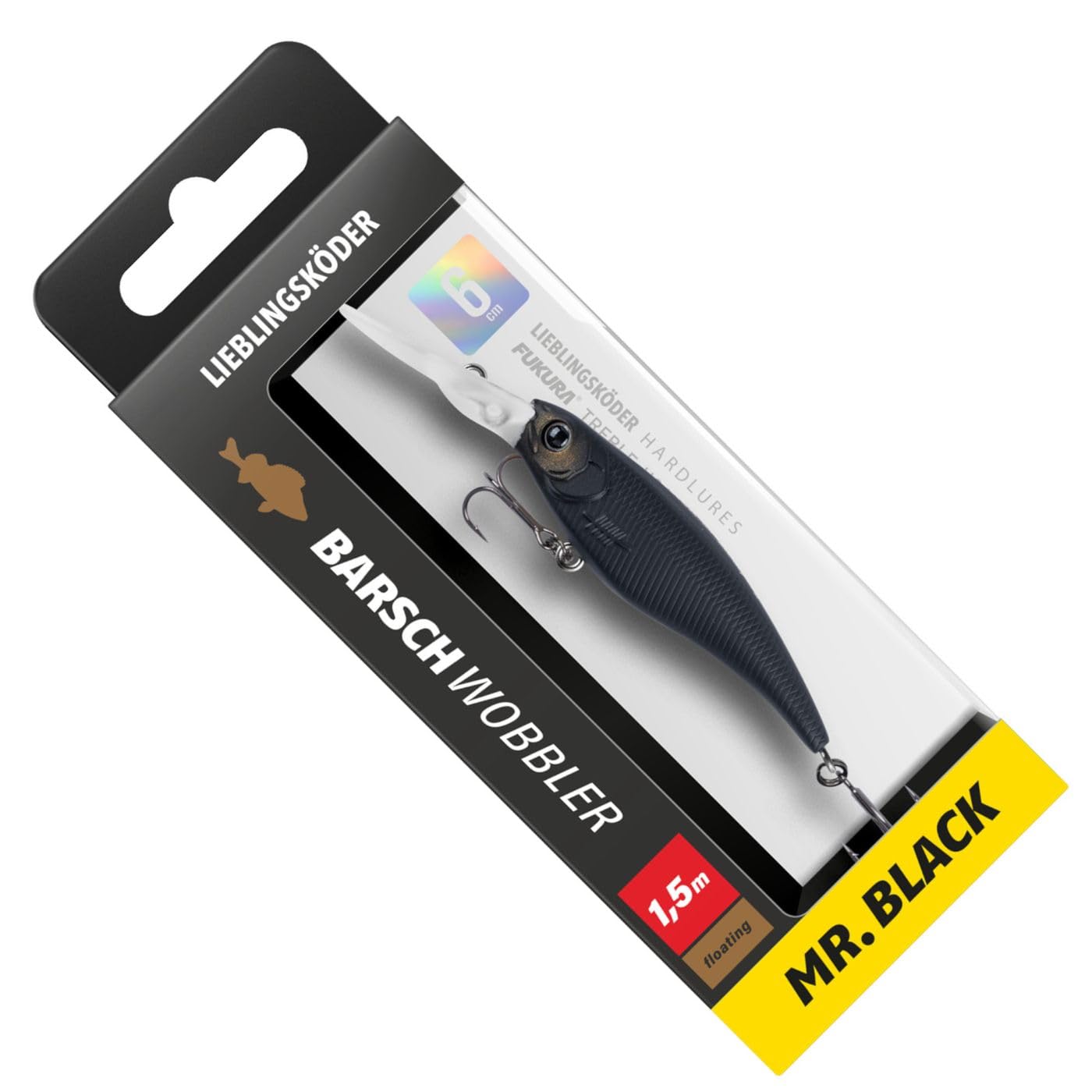 Lieblingsköder Barschwobbler 6cm 5,3g – Wobbler zum Kunstköderangeln”,