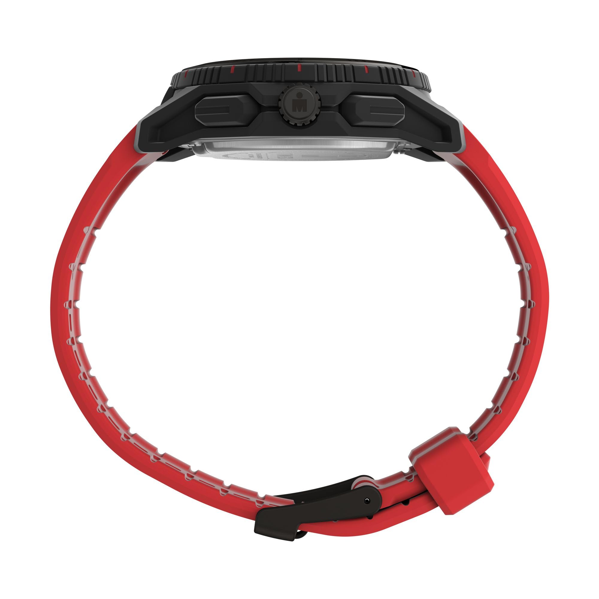 Timex Reloj Digital de Cuarzo para Hombre con Correa de Poliuretano TW2W53700VQ, Rojo/Negro/Digital, Moderno