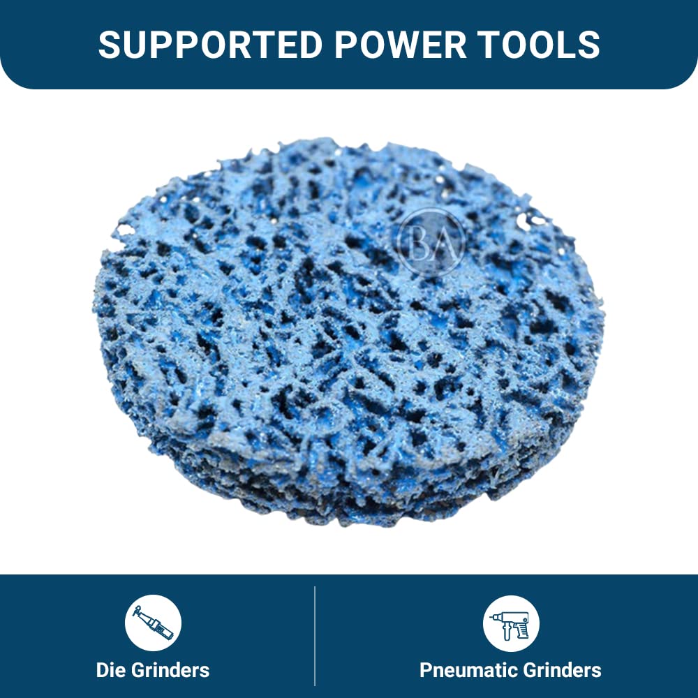 Benchmark Abrasives Sanding Discs - Rust & Paint Remover -6