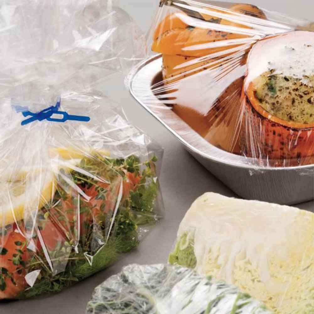 Pellicola Alimentare Senza PVC 30 cm x 300 m, Rotolo Trasparente in PE-LD per Conservazione Alimenti, Idonea per Cibi Grassi e Oleosi Non Caldi, Uso Professionale