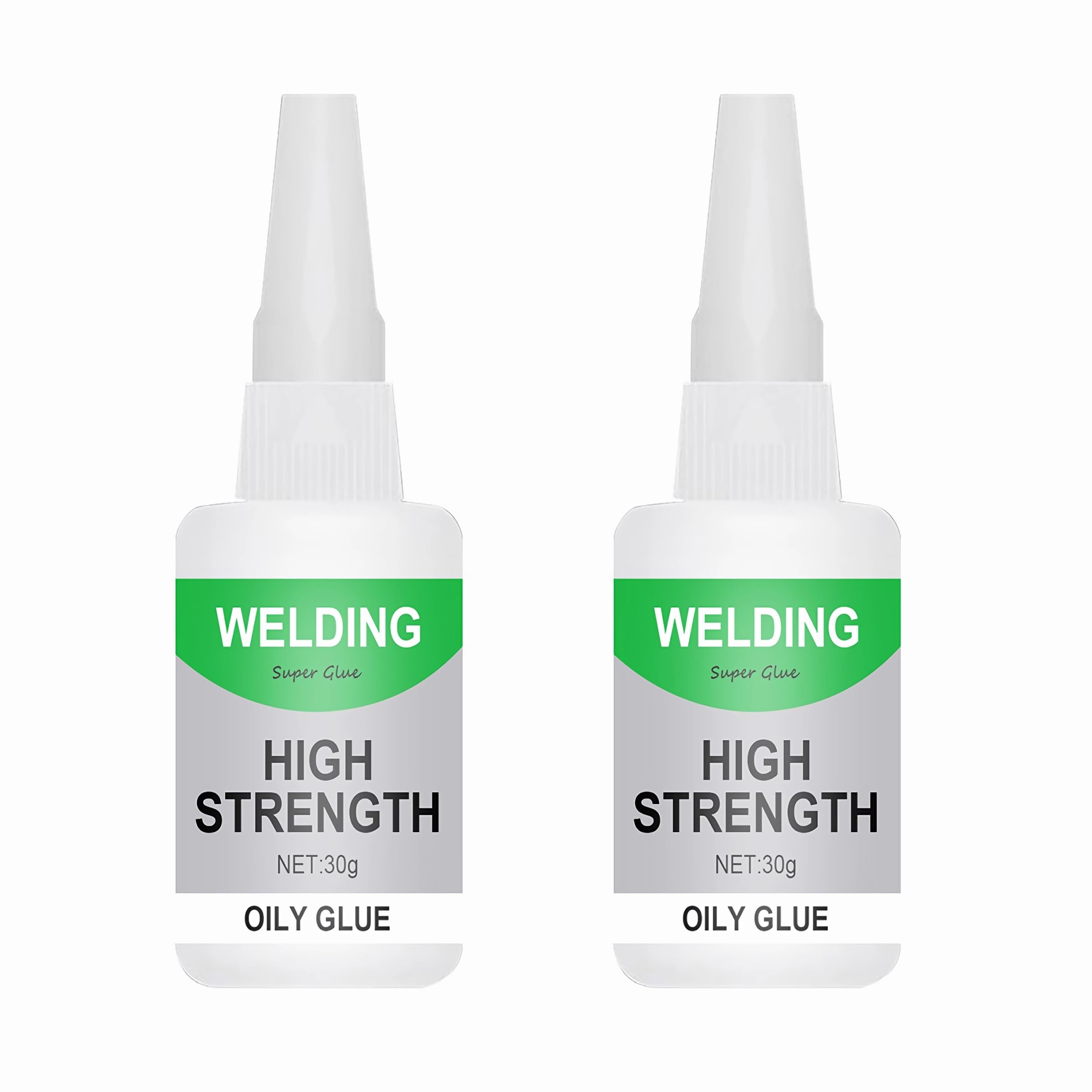 2 Pack Instant Strong Ceramic Glue for Porcelain and Pottery Repair 30g - Welding High-Strength Oily Glue Ideal for Glass, Plastic, Metal, Rubber, and DIY Crafts