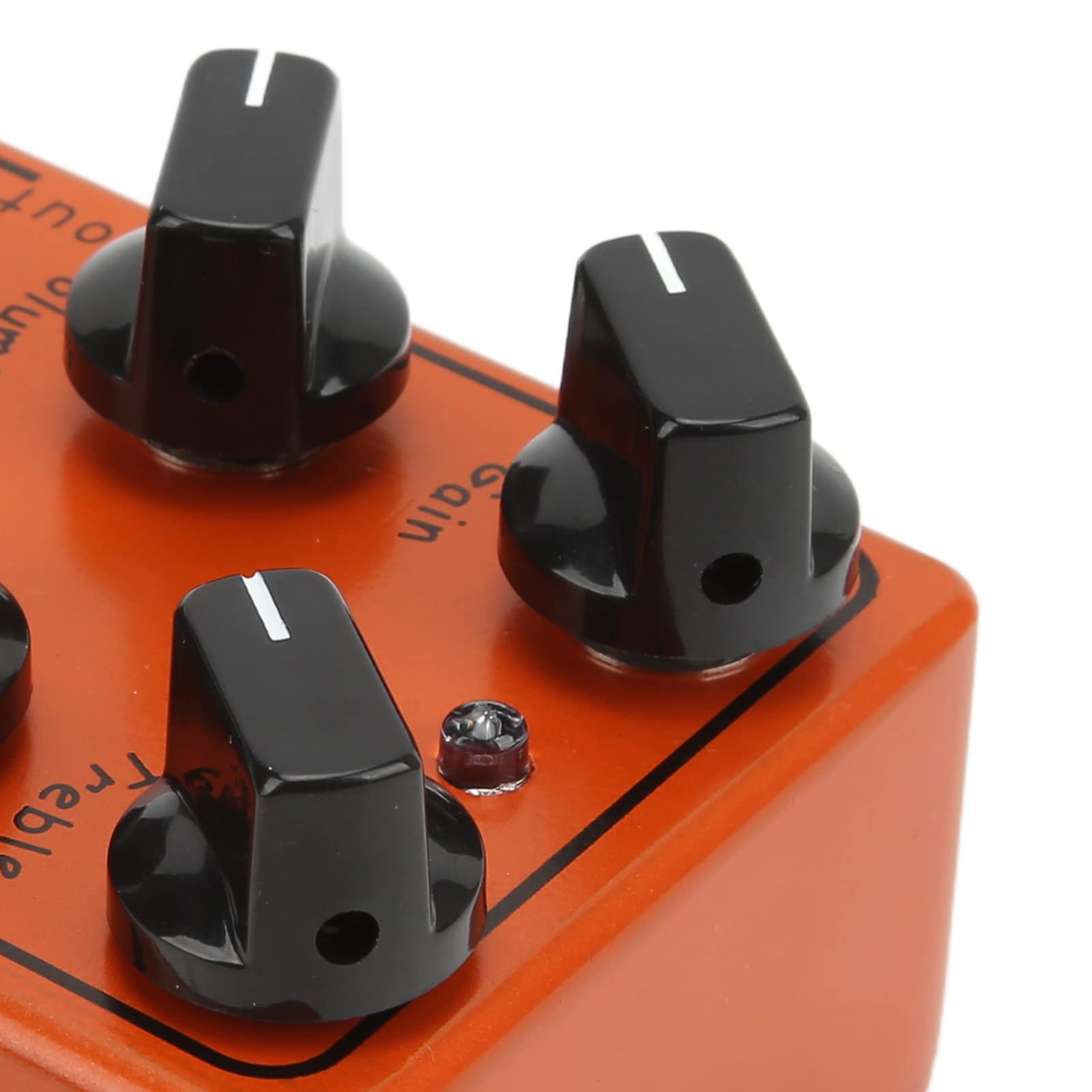 Effets de pré-amplification pour guitare, Wide Harmonic Smooth Compression Tone Overdrive Pédale 30 dB + Boost Metal DC9 V avec égaliseur ± 15 dB pour instrument
