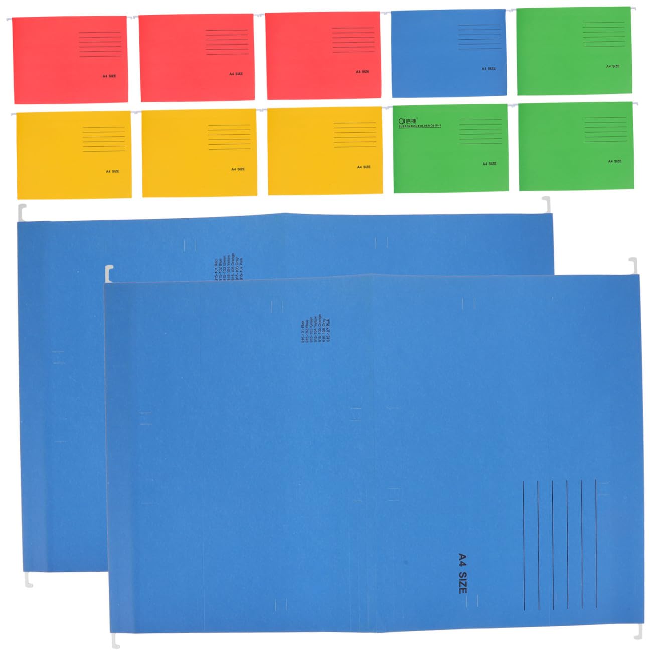 Homoyoyo 12 Stück Hängemappen Aktenorganizer A4 aus Papier und Metall Tragbar Stabile Hängeregister für Einfache Sortierung und Dokumentenaufbewahrung zu Hause und Reisen