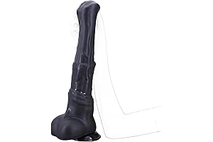 XXL Elaborate Flared Dildo with Suction Cup, Black