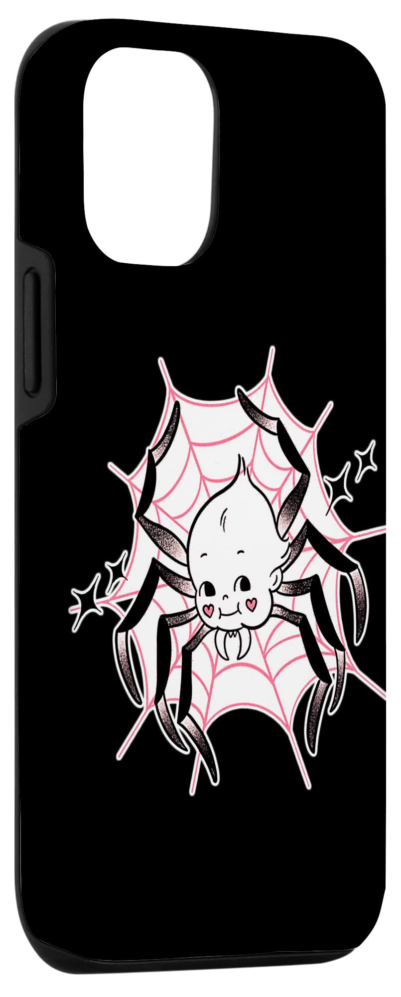 Kewpie Baby Spider Spiderweb Halloween Spooky Case for iPhone 12/12 Pro - Image 3