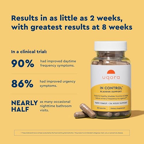 Miniatura 5 de Uqora in Control Soporte de la vejiga - Cuidado diario de la vejiga y apoyo para la comodidad urinaria - Hecho con botánicos, como cola de caballo y