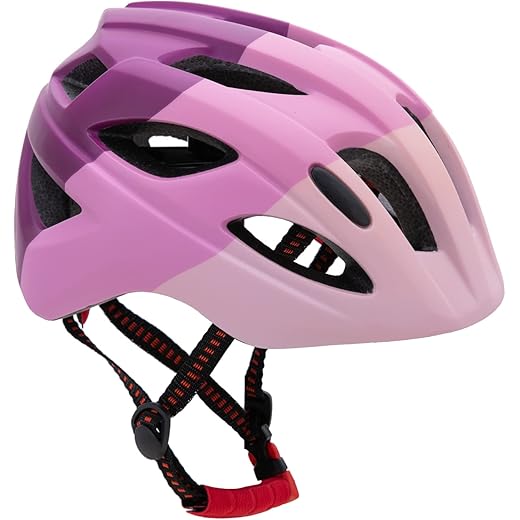Kids Helmet for Boys Girls Adjustable Pink Size S