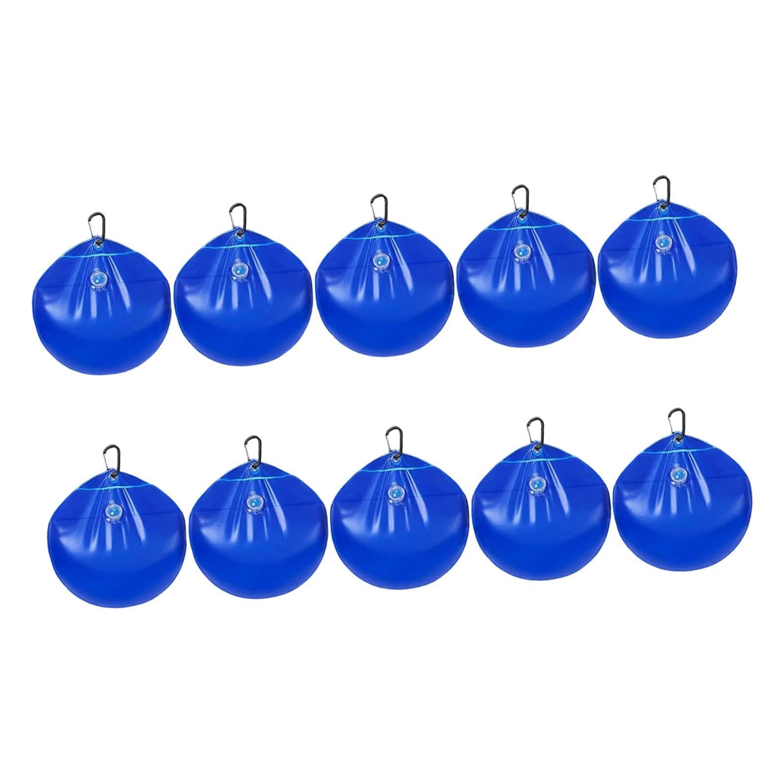 10 Pesi per Coperture per Piscine con Ganci, Borse Sospese per Coperture per Piscine, Sacche d'Acqua per Parchi, Giardini, Cortili