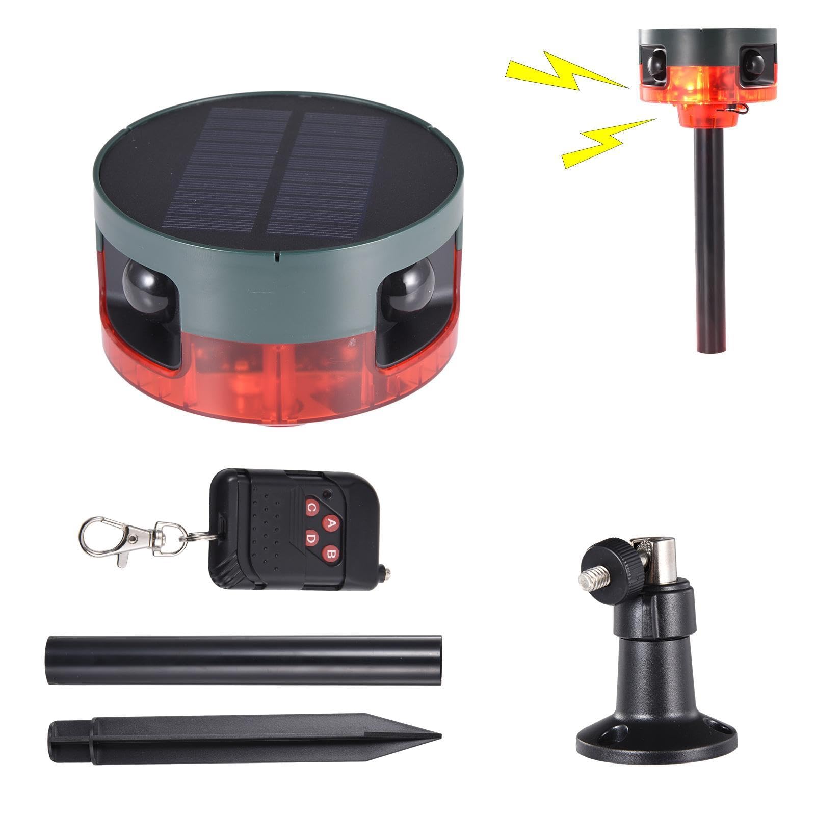 Allarme Sensore Di Movimento Solare - Sensore Di Movimento Sensore Di Luce | A LED Solare, Di Sicurezza Del Sensore Di Movimento Solare Regolabile Suono Forte Per La Fabbrica