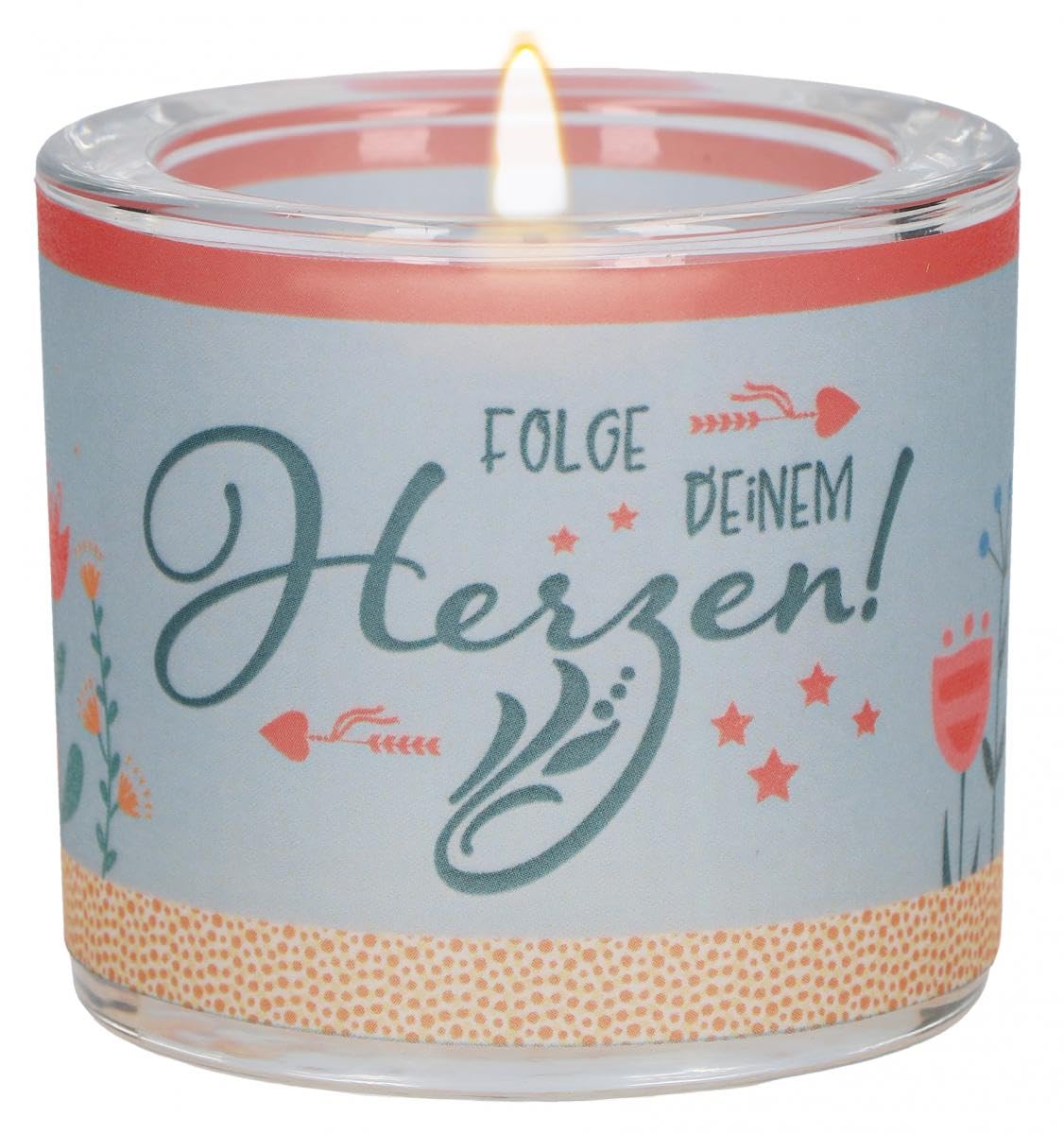 LichtMoment Folge deinem Herzen photophore en verre pour decoration