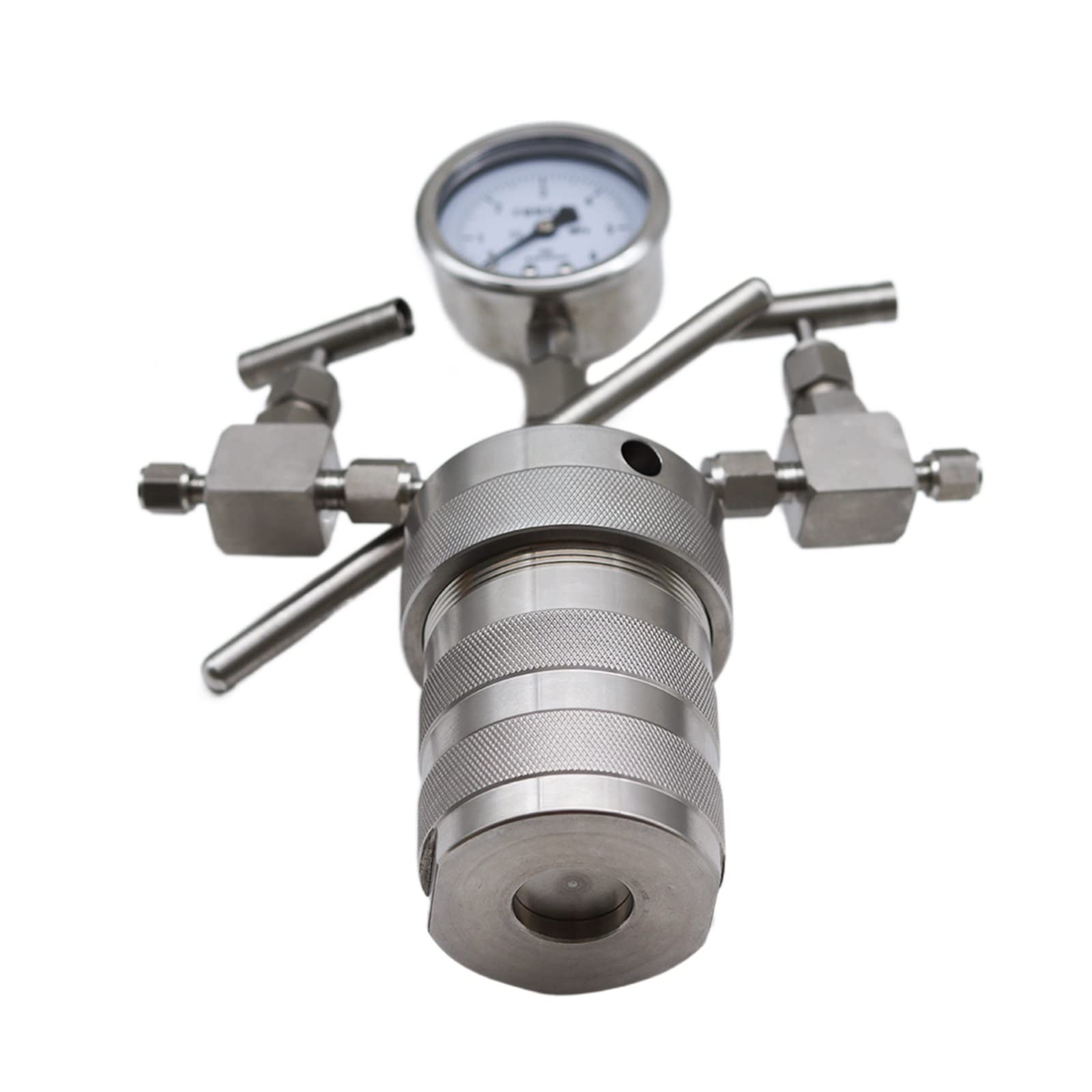 Recipiente de reactor de autoclave de síntesis hidrotermal + indicador de salida de entrada 100ml 6Mpa Fácil de usar para principiantes y profesionales