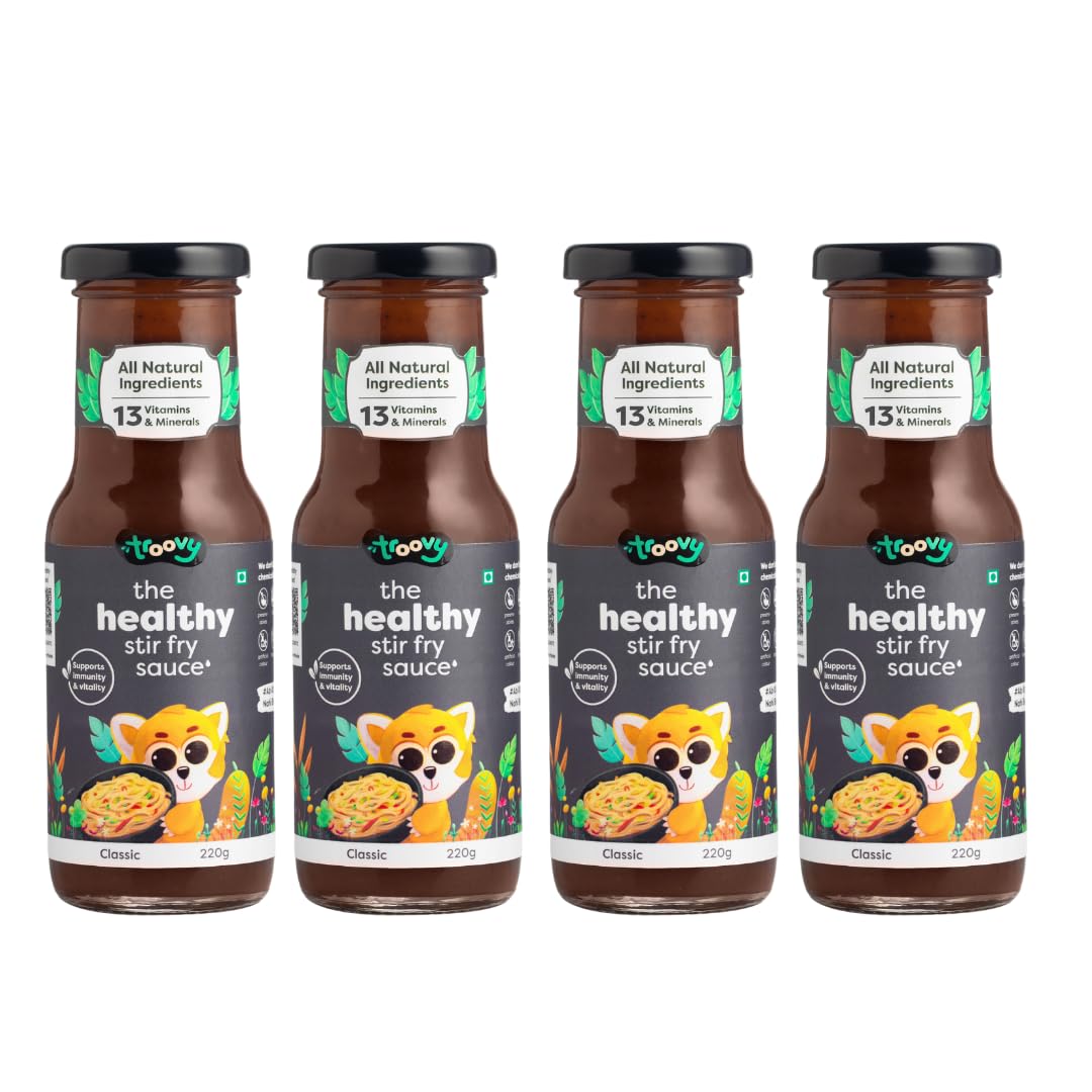Troovy Healthy Stir fry Sauce | 100% Chemical Free | No Preservatives | No Processed Sugar | No MSG | All Natural Ingredients 880gm (Pack of 4) (B0CK4NX3KF) Amazon Price History, Amazon Price Tracker