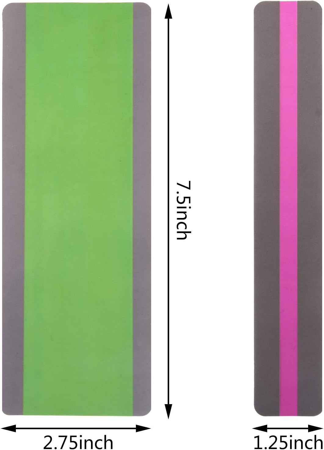 24 Pack Reading Guide Strips Highlighter Colored Overlays Bookmark Read Strips Assorted Colors Strips for Children,Teacher, Dyslexia People(8 Colors)