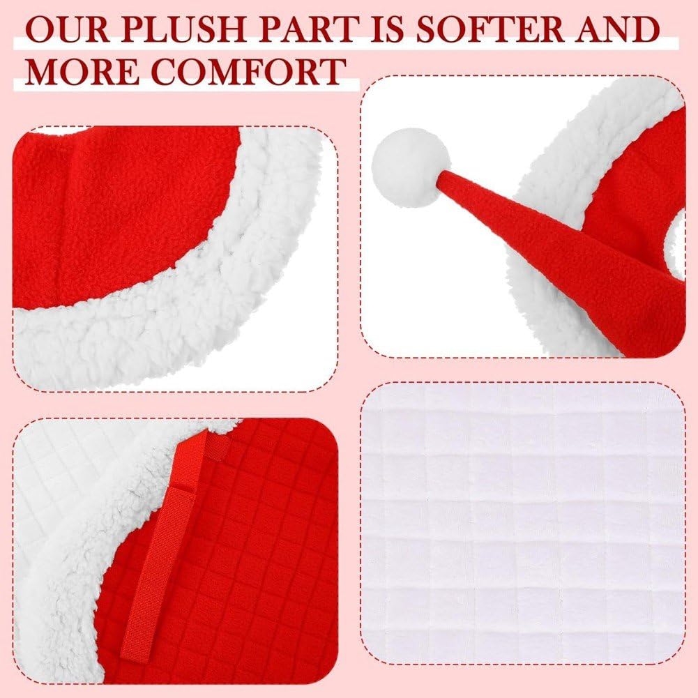 Coprigambe per Cavallo a Tema Natalizio, Accessori per Costume di Babbo Natale, Set Completo per Decorazioni Natalizie per