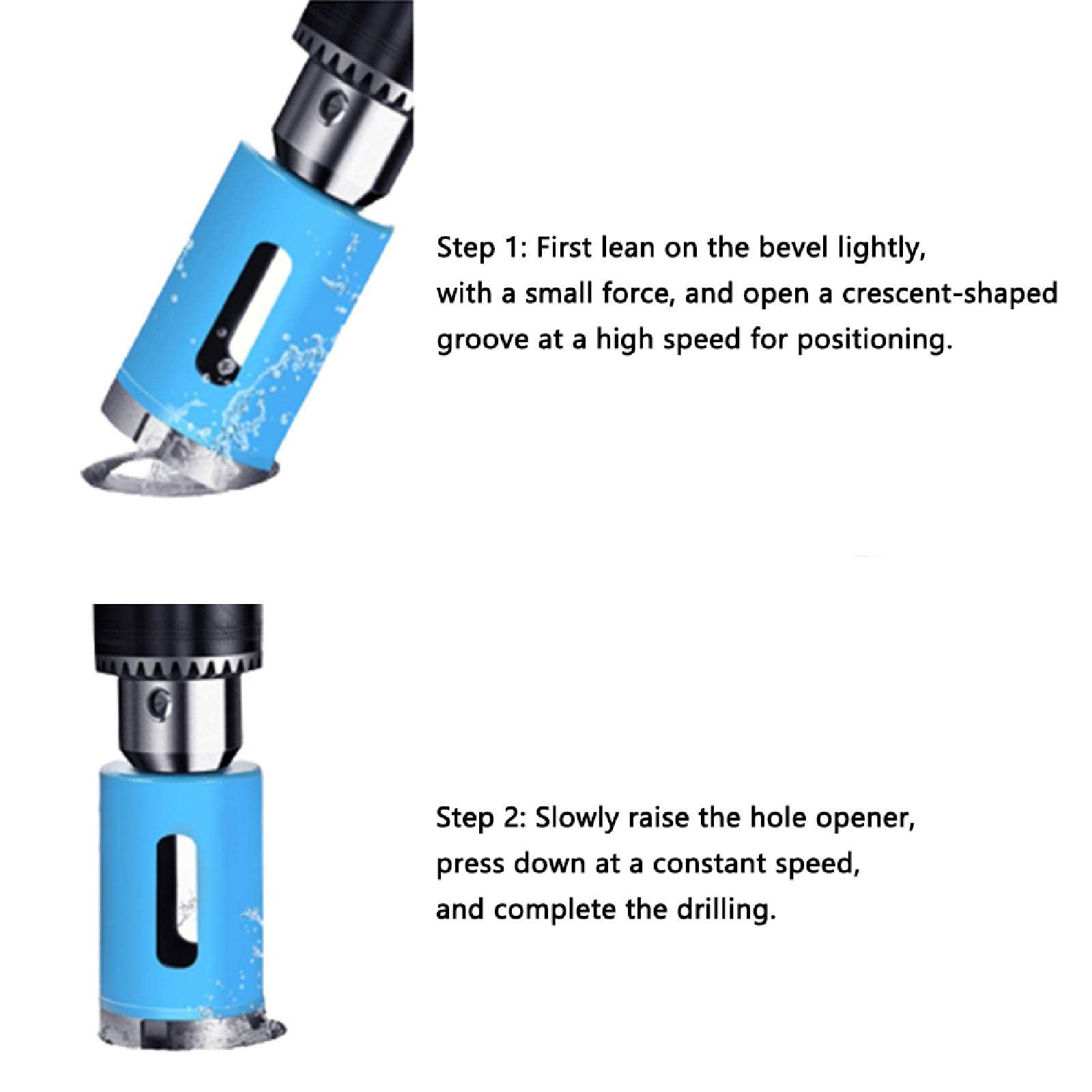 Diamond Drill Bit, 85mm Core Hole Saw Set Extractor Remover Tools Hole Saws - Image 3