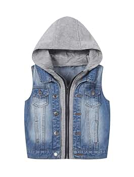 ベスト/ジレ goa - 00s goa bono denim vest gimmick hoodie 00s goa bono denim vest gimmick hoodie