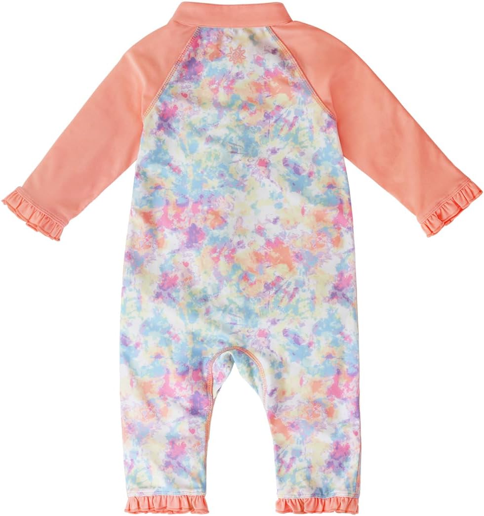 UV SKINZ Baby Girls’ Sun and Swimsuit with UPF 50+ Sun Protection – Full Body Swimsuit for Baby, Baby UV Protection Clothing