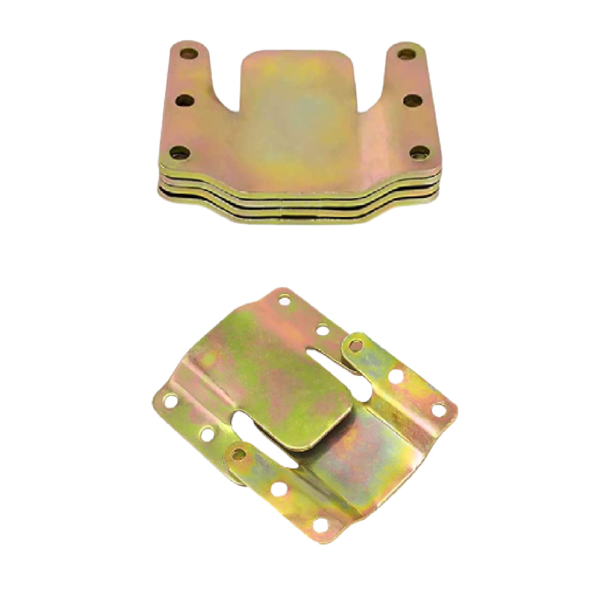 UNIQUELLA 6 Pcs Gold L Shape Jointer Sofa Connectors Furniture Bracket Metal Sofa Interlocking Sofa Bracket with Mounting Screws