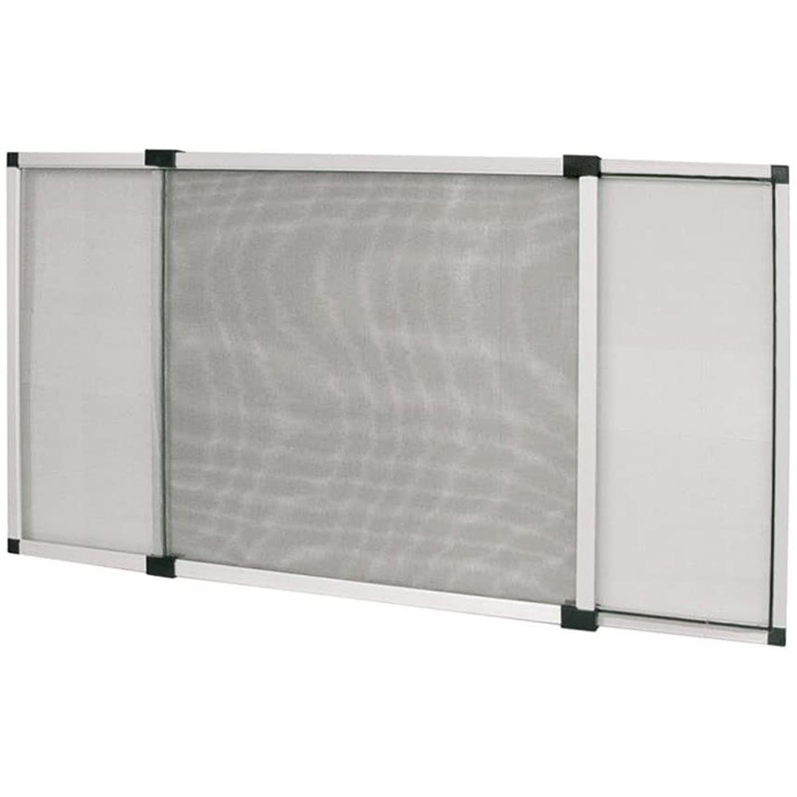 La zappa Moustiquaire en aluminium extensible pour portes et fenêtres adaptable sur mesure (aluminium, 50 x 70 cm)