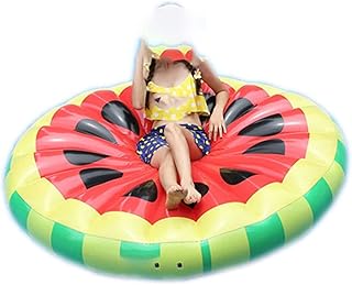 OKAYOK Swimming Circle, Giant Pool Float Swimming Ring Full Piece Watermelon Inflatable Mattress Floating Row Swimming Circle Beach Pool Party