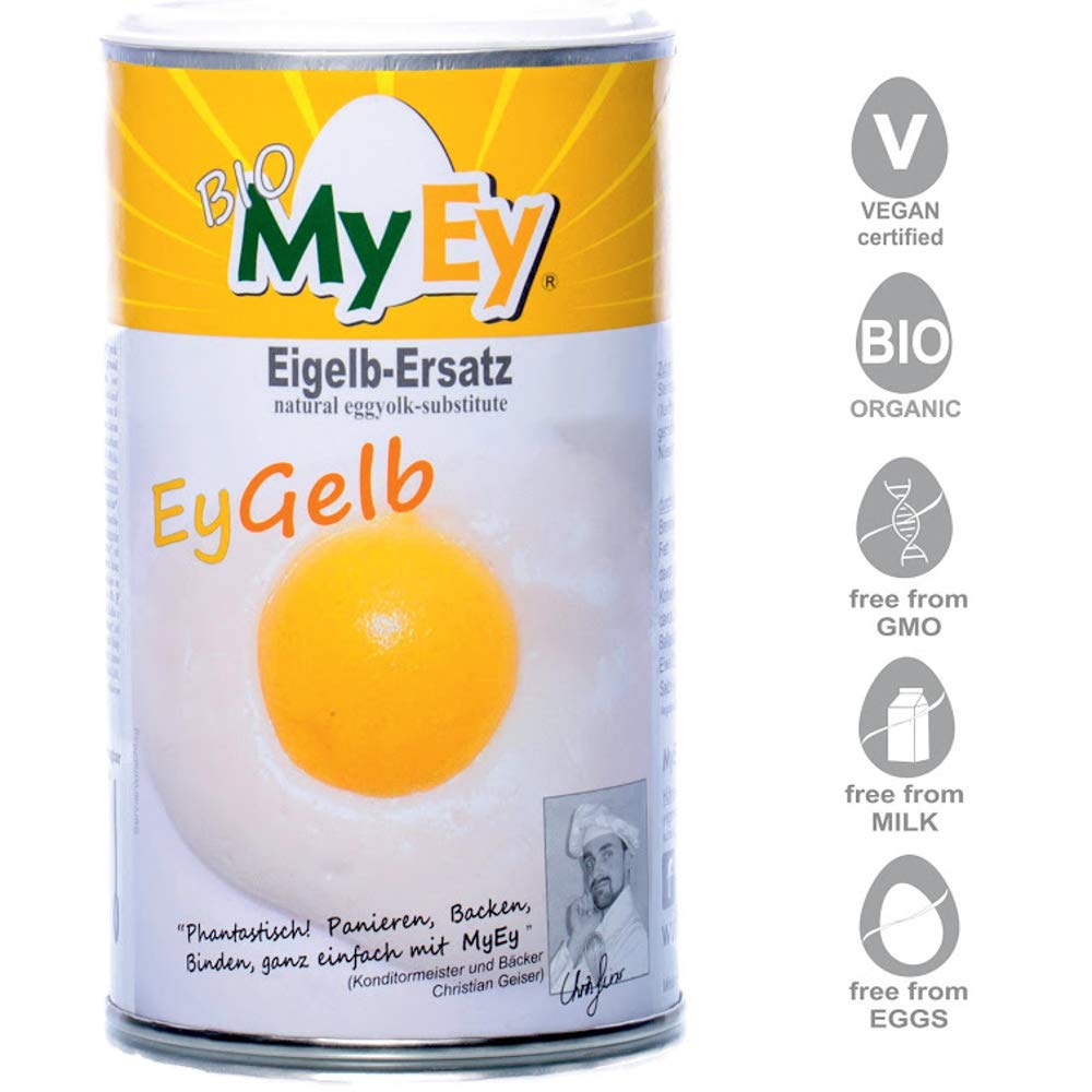 MyEy EyGelb, BIO - Remplacement de jaune d'œuf - Végétalien - Sans soja - Sans cholestérol (1 x 200 g)