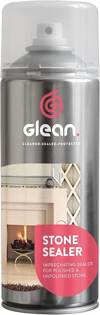 GLEAN Stone Sealer Aerosol 400ml - Impregnating Sealer for Natural & Manmade Stone, Seals and Protects Against Stains & Marking
