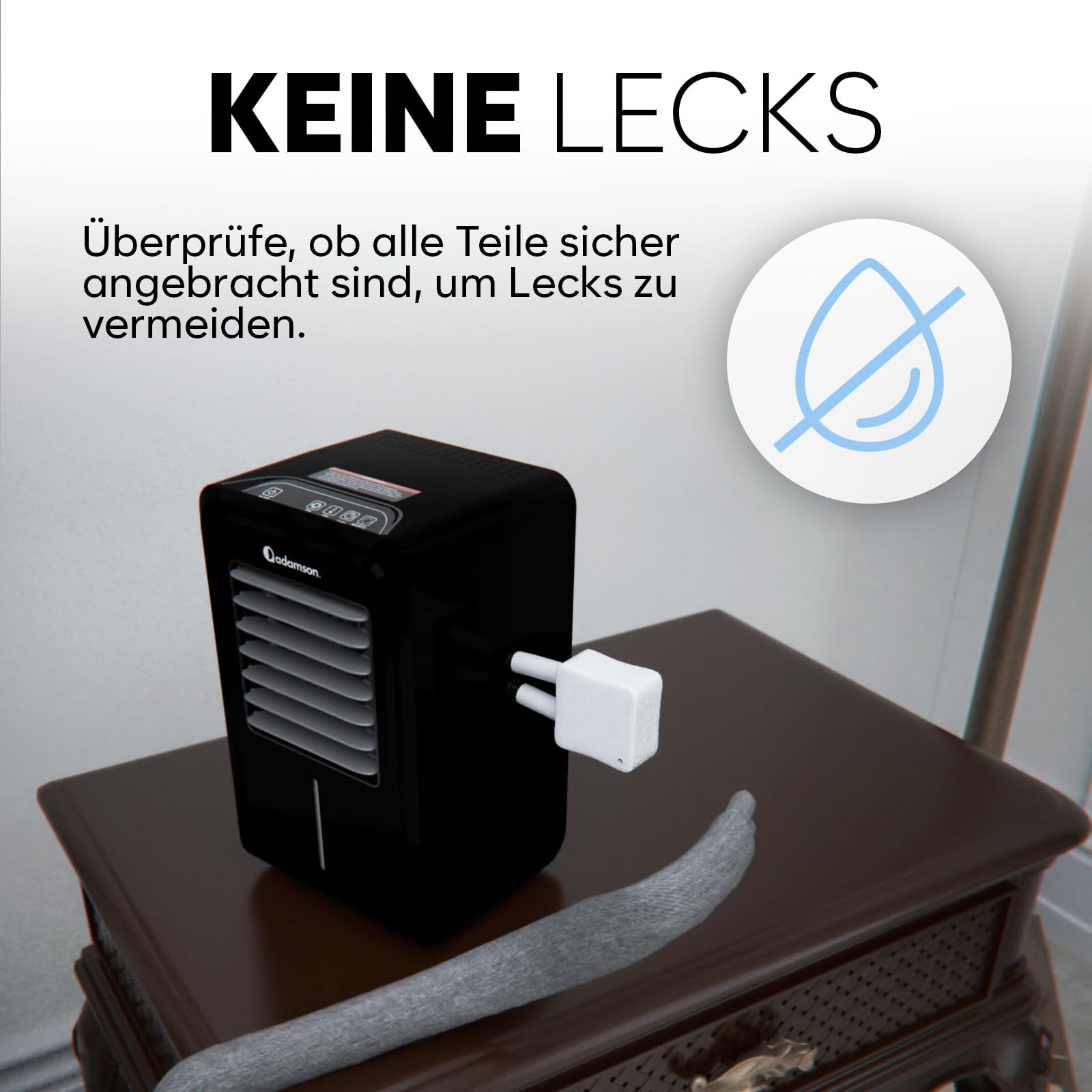 Adamson B10 kühlende Matratzenauflage – Twin 190x100 cm – 100% Baumwolle – Kühlmatte Bett für ruhigen, erholsamen Schlaf – Ideal für heiße Schläfer – Energiesparendes Design