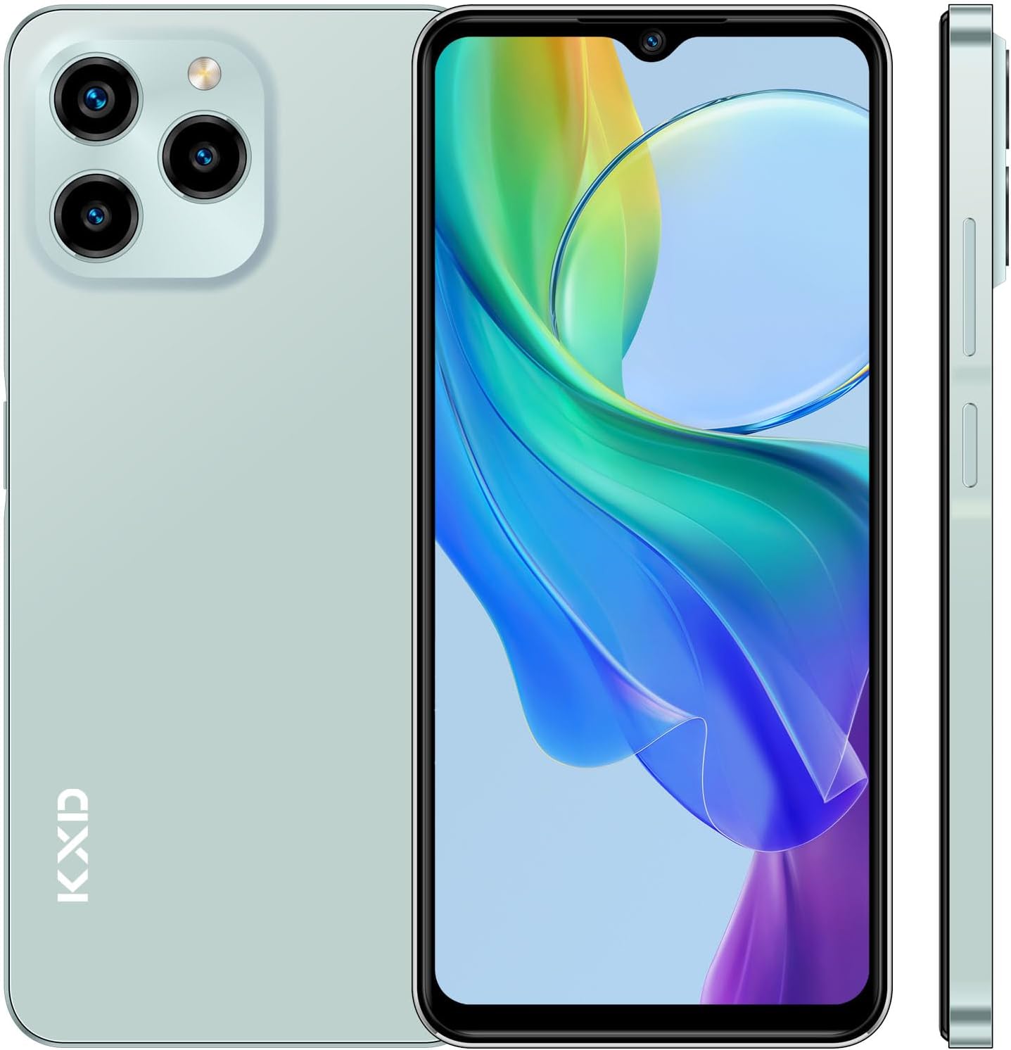 2024 A07 Unlocked Smartphone Under $70, 6.52" HD+ Display, 4500mAh Long Battery, 4GB+64GB, Dual SIM, Face ID, Android 12 – Budget Phone for Seniors & Teens