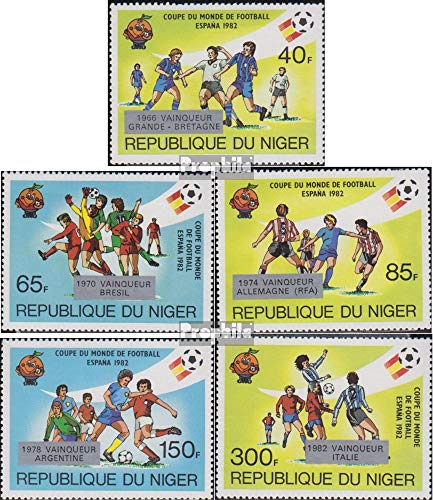 Prophila Collection Niger 814-818 (Completa Edizione) 1982 Vincitori Il Fußballweltmeisterscha (Francobolli per i Collezionisti) Calcio