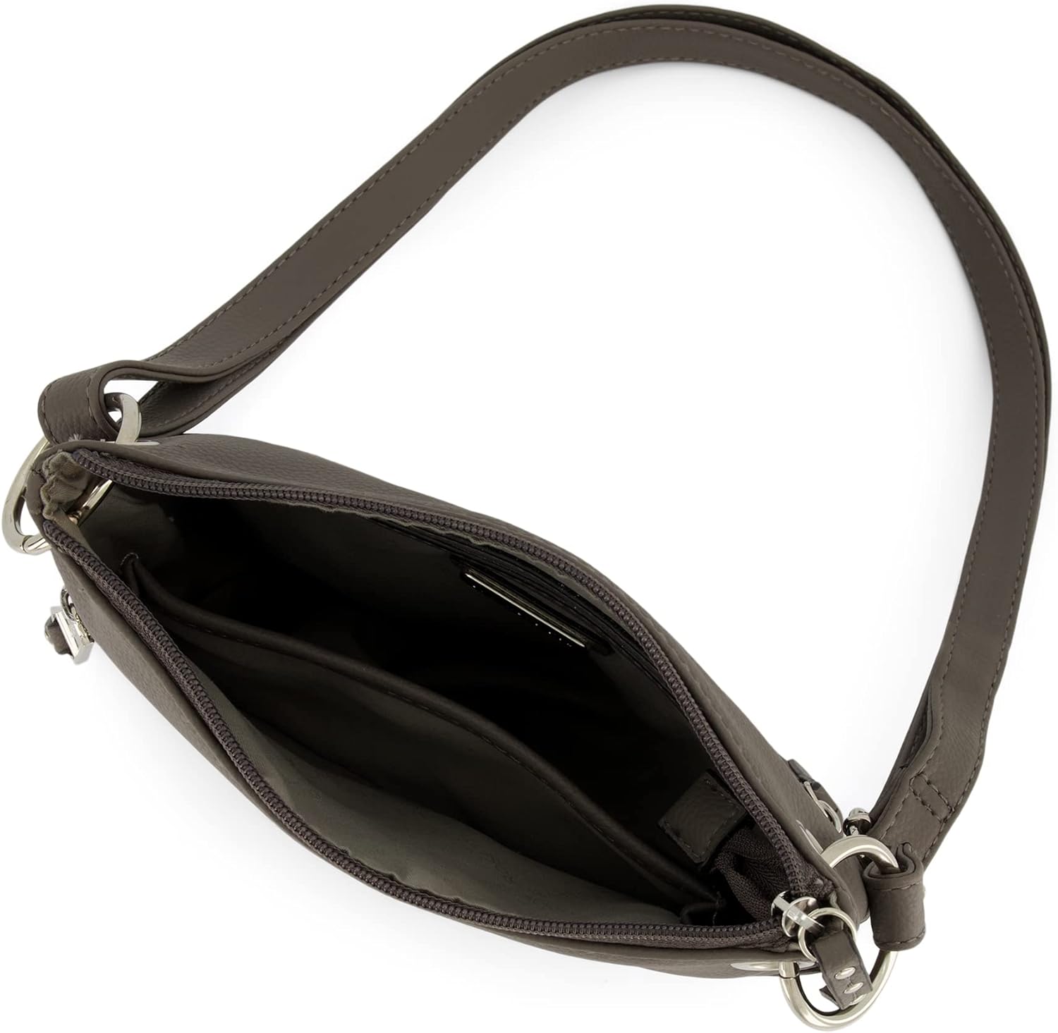 Rosetti Women's Bodhi Mini Crossbody Bag, Faux Leather Purse, Adjustable Strap, Smoke, One Size - Image 4