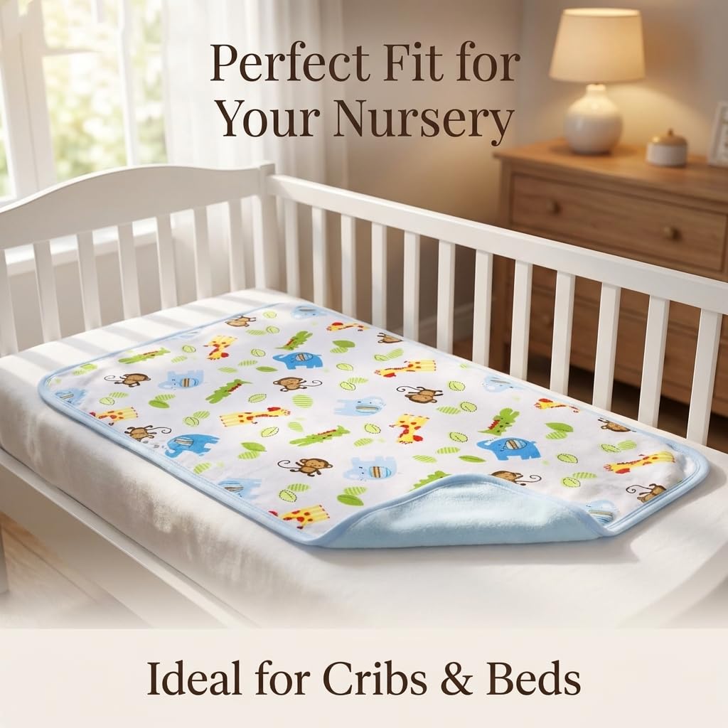 Portable Changing Pad Waterproof Diaper Change Mat Large Size Multi-Function [Home & Travel] Mat Any Places Bed Play Stroller Crib Car Mattress Pad Cover