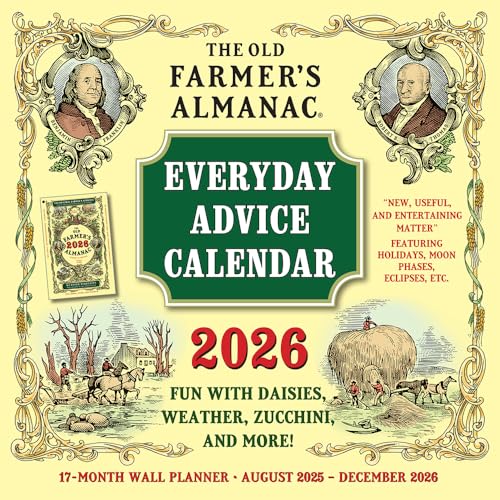 The Old Farmer’s Almanac 2026 Wall Planner: Everyday Advice, Fun ...